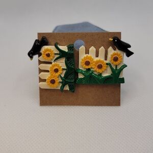 White Picket Fence Earrings